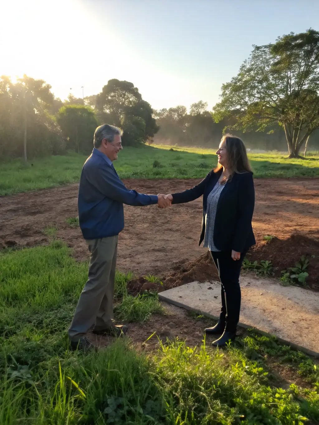 A handshake between a homeowner and a CashHomeBuyers representative, symbolizing the agreement and acceptance of the cash offer.